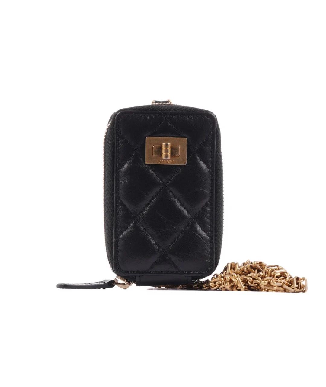 CHANEL Черная кожаная сумка через плечо, фото 9
