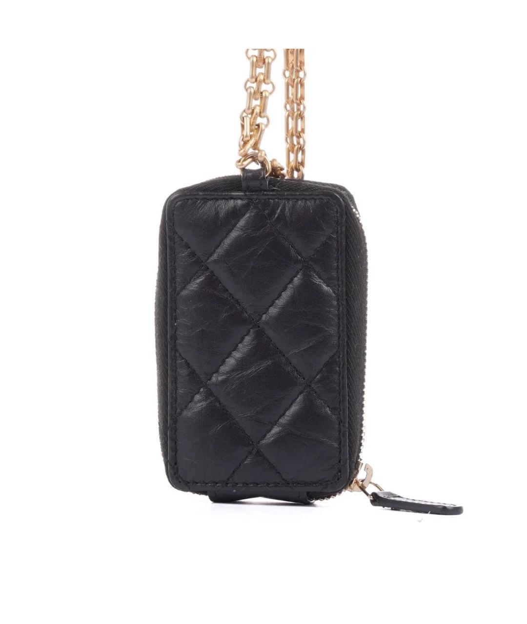 CHANEL Черная кожаная сумка через плечо, фото 2
