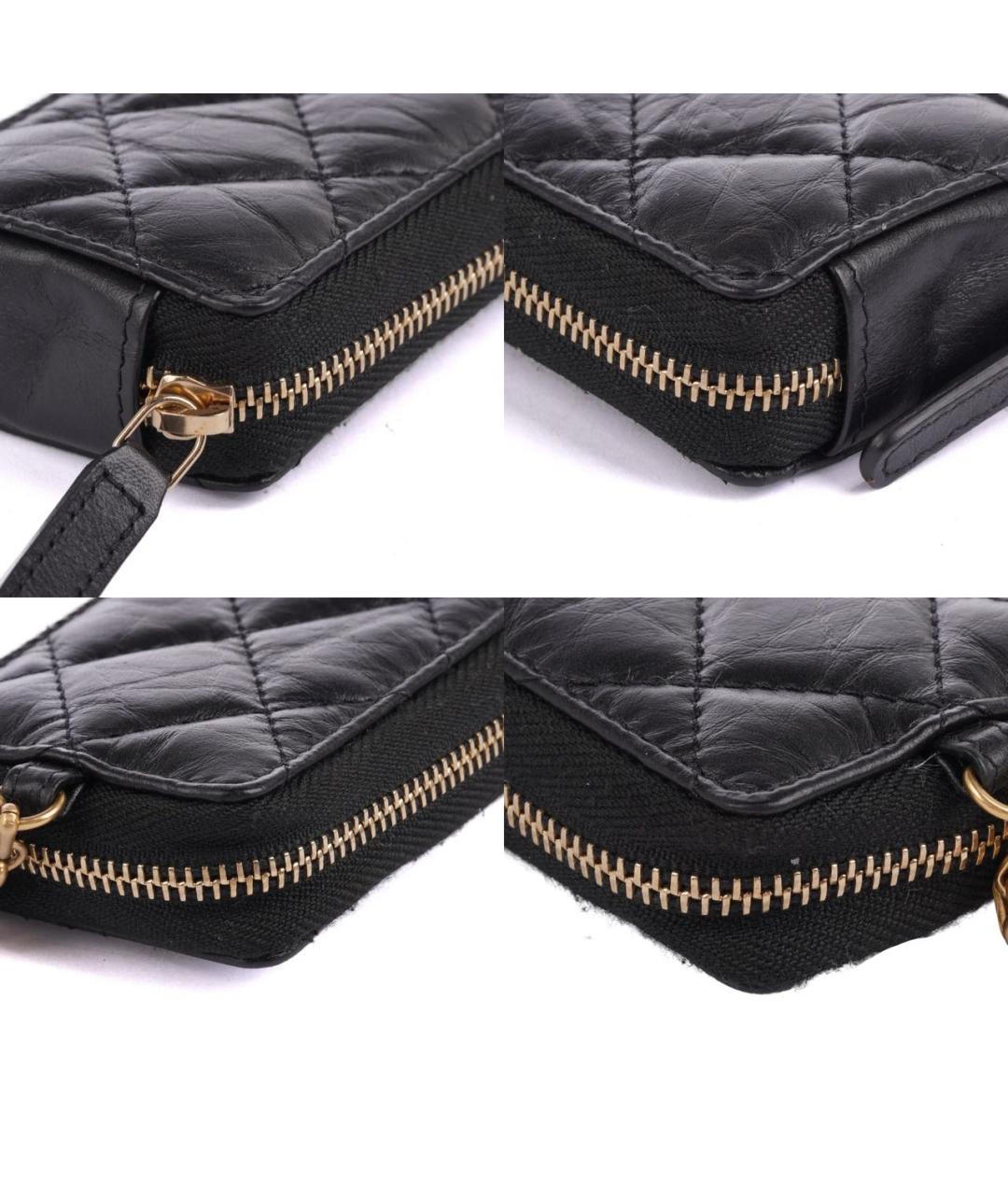CHANEL Черная кожаная сумка через плечо, фото 7