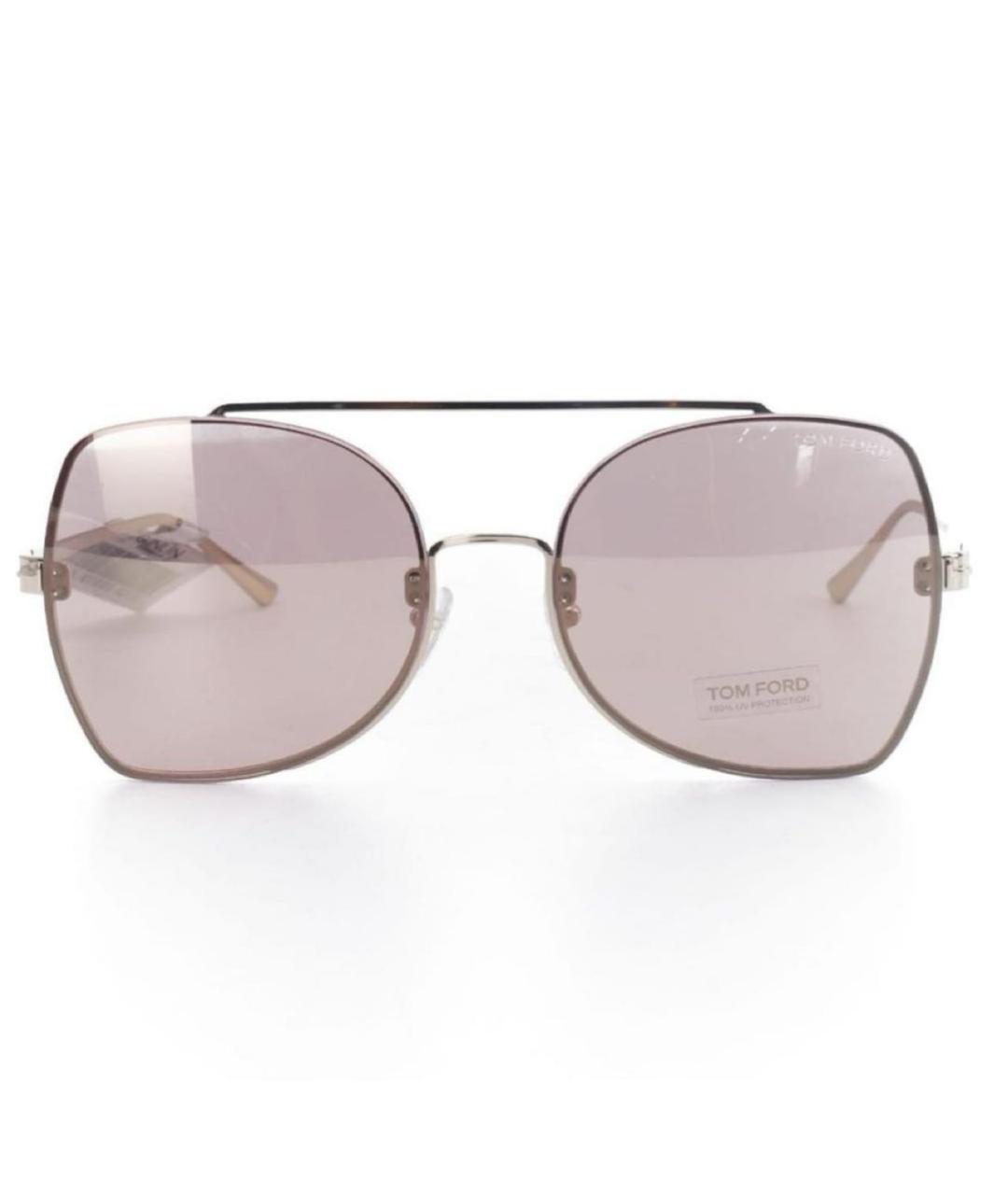 TOM FORD Розовые металлические солнцезащитные очки, фото 5