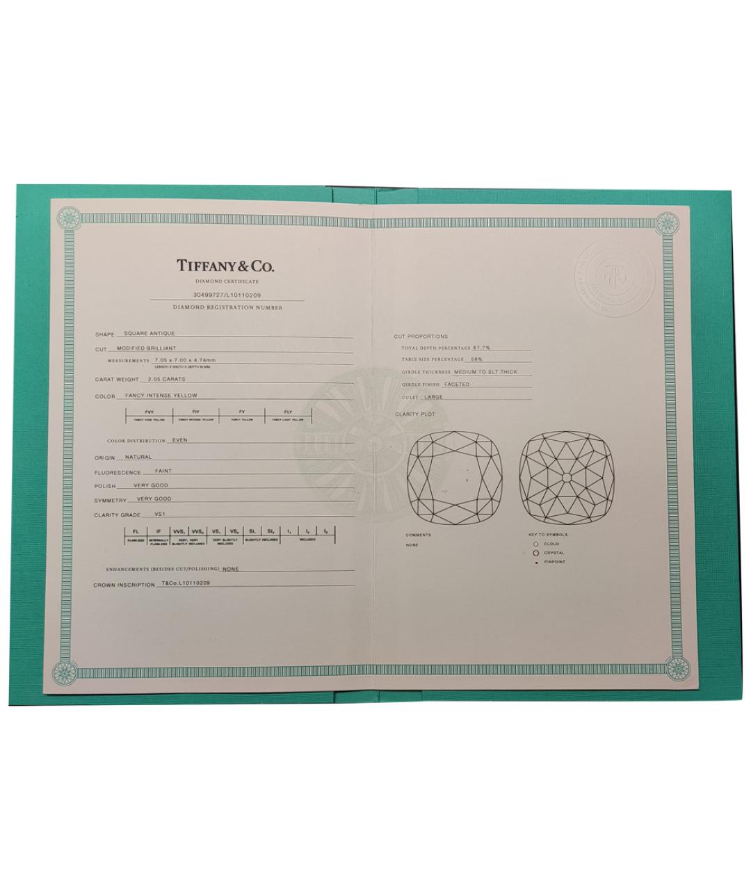 TIFFANY&CO Платиновое кольцо, фото 2
