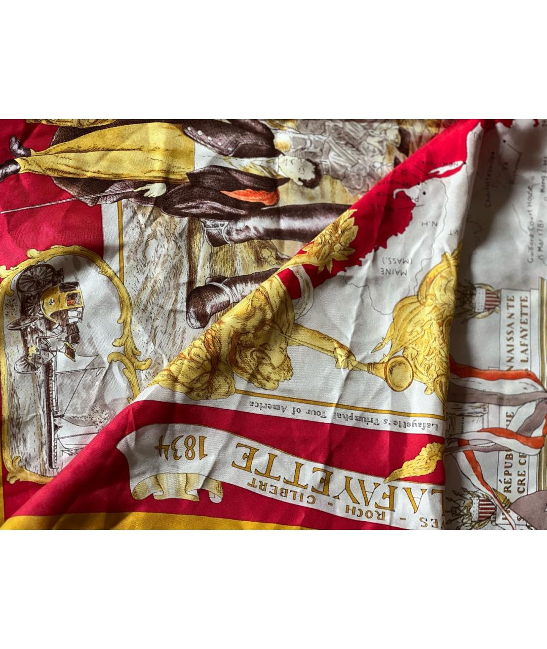 HERMES Мульти шелковый платок, фото 2