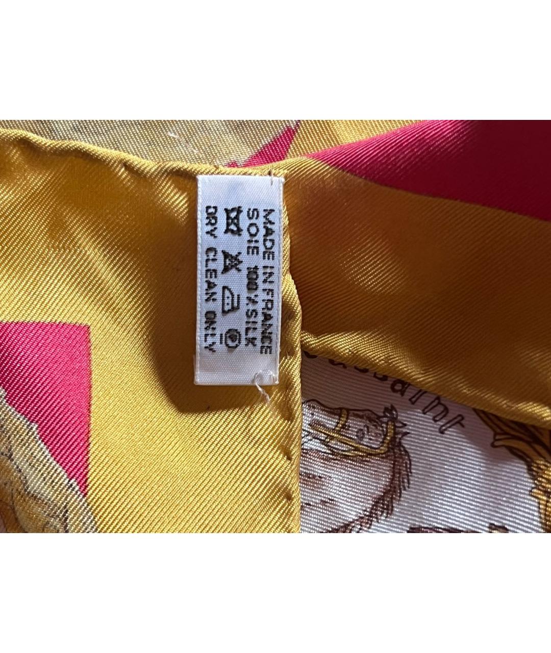 HERMES Мульти шелковый платок, фото 3