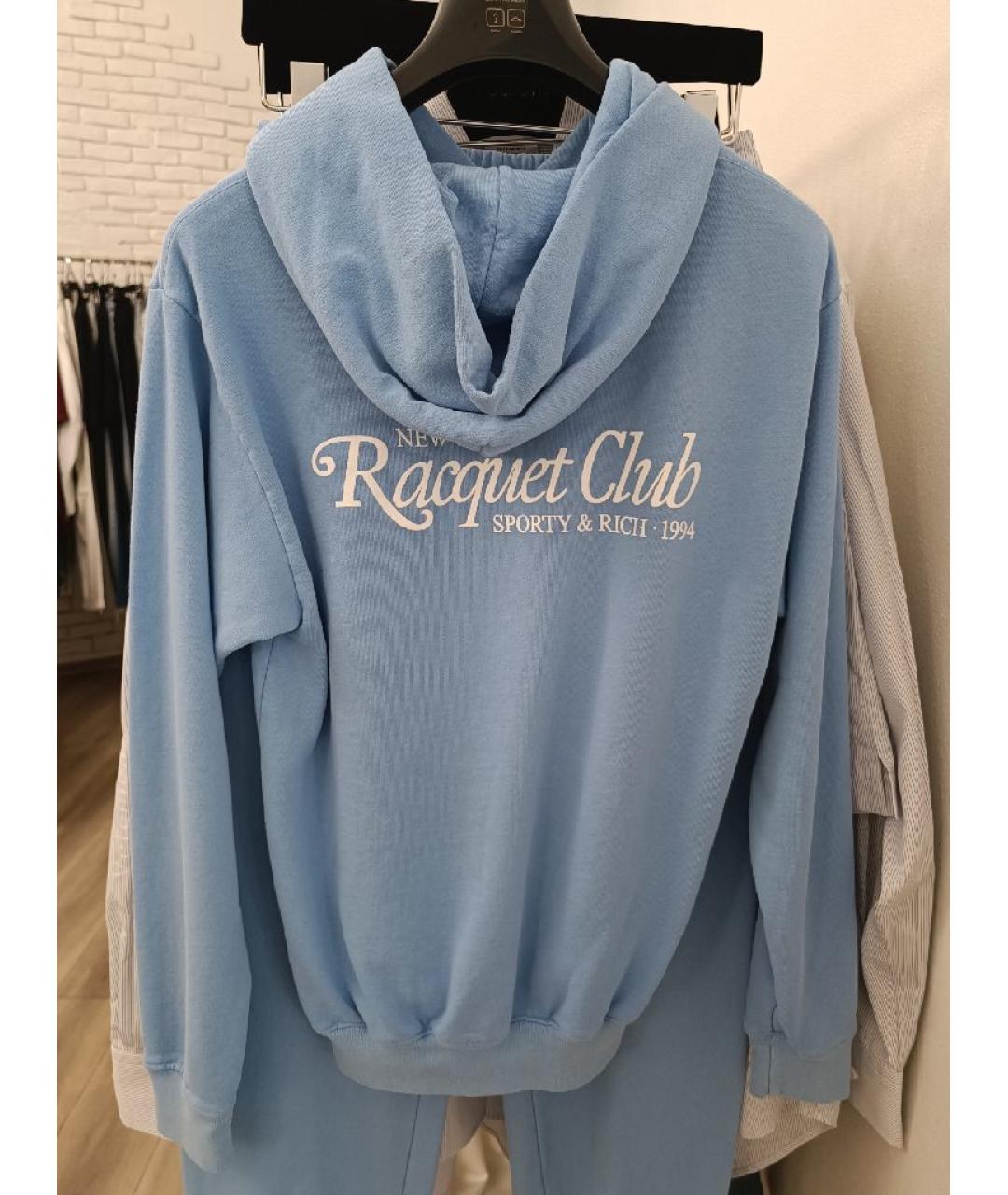 SPORTY AND RICH Голубой хлопковый спортивные костюмы, фото 3