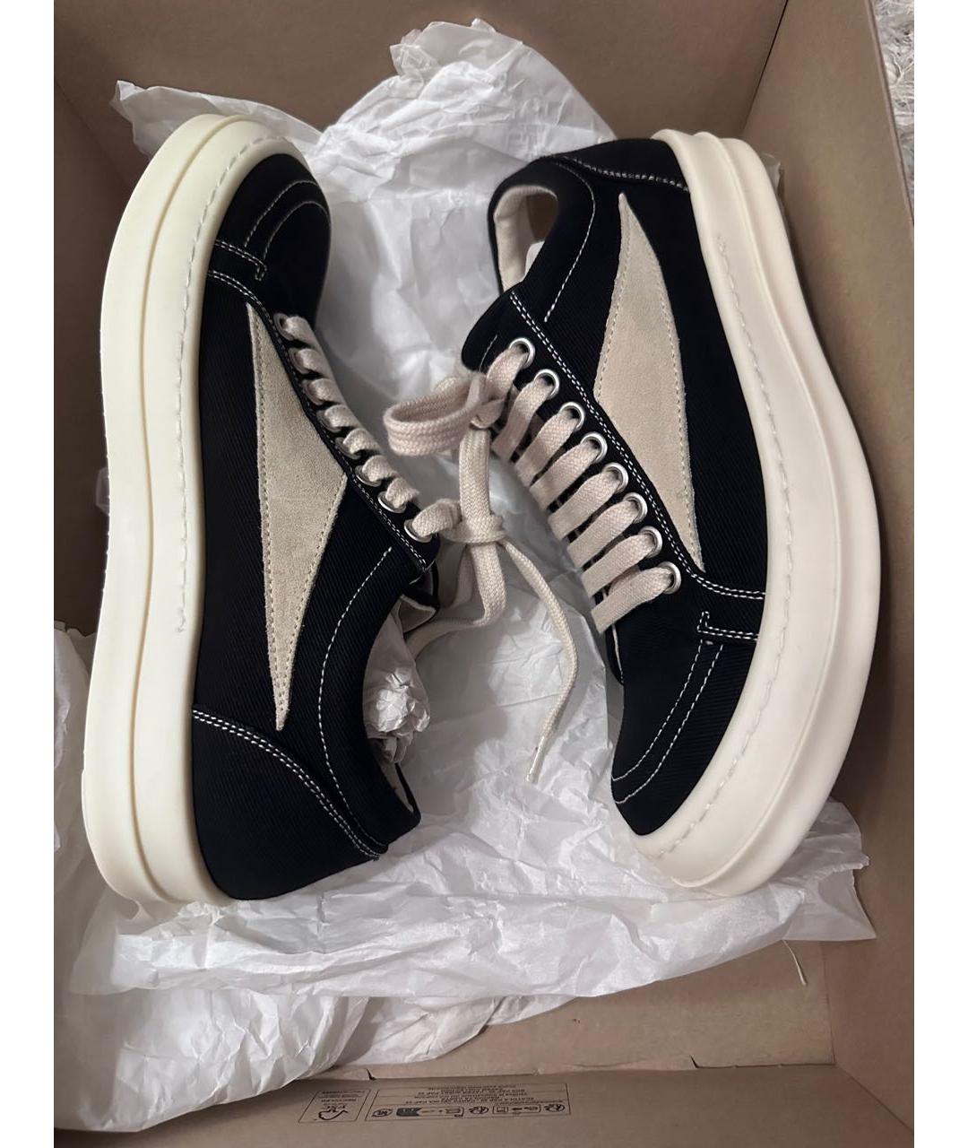RICK OWENS DRKSHDW Черные кеды, фото 8
