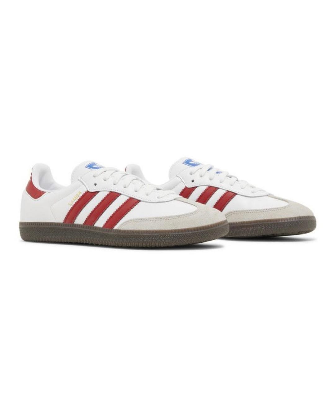 ADIDAS Белые кожаные кеды, фото 2