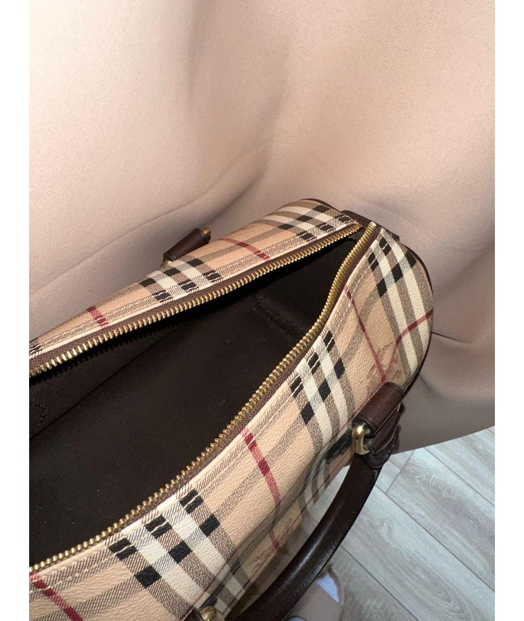 BURBERRY Бежевая сумка с короткими ручками, фото 4