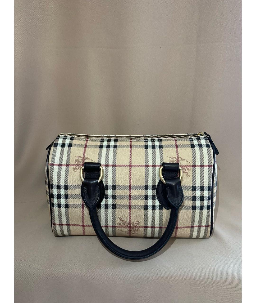 BURBERRY Бежевая сумка с короткими ручками, фото 3