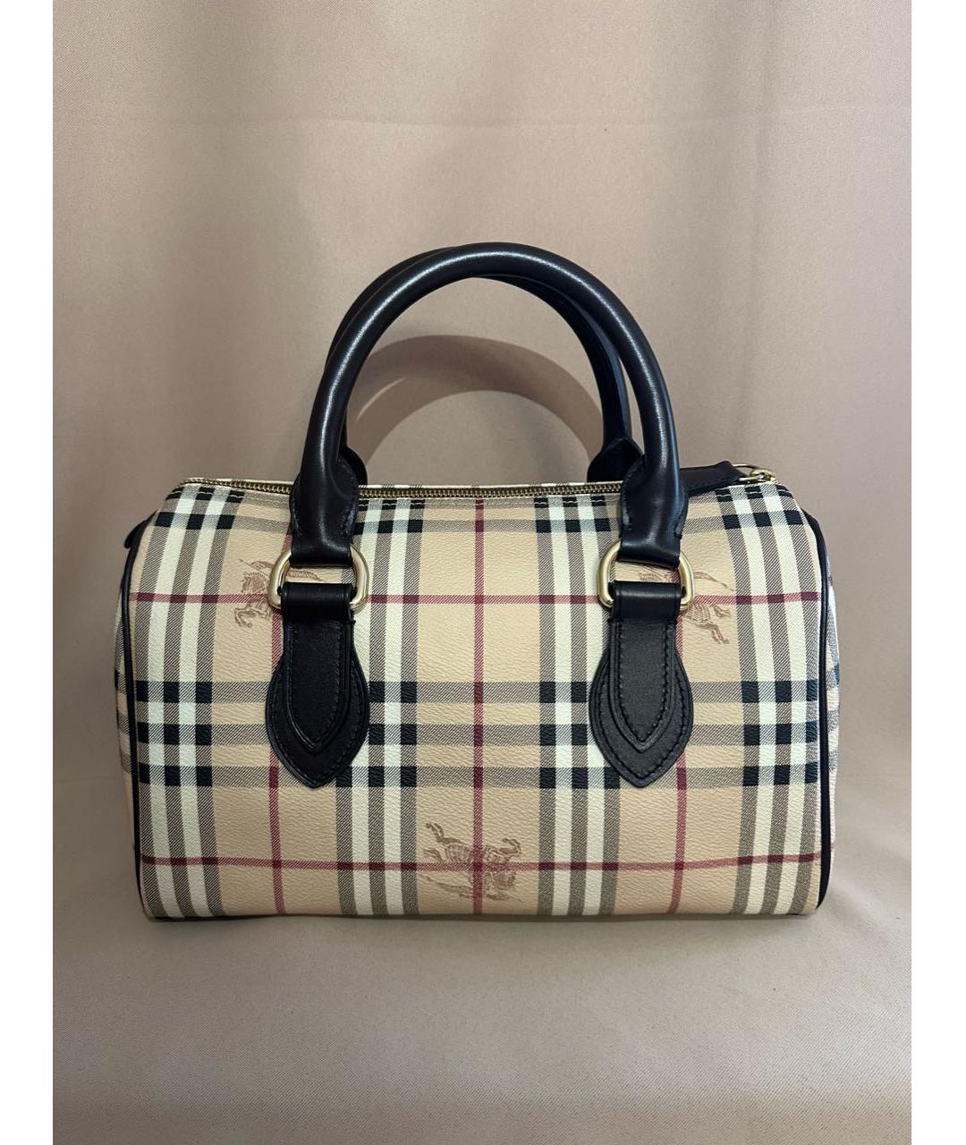BURBERRY Бежевая сумка с короткими ручками, фото 5