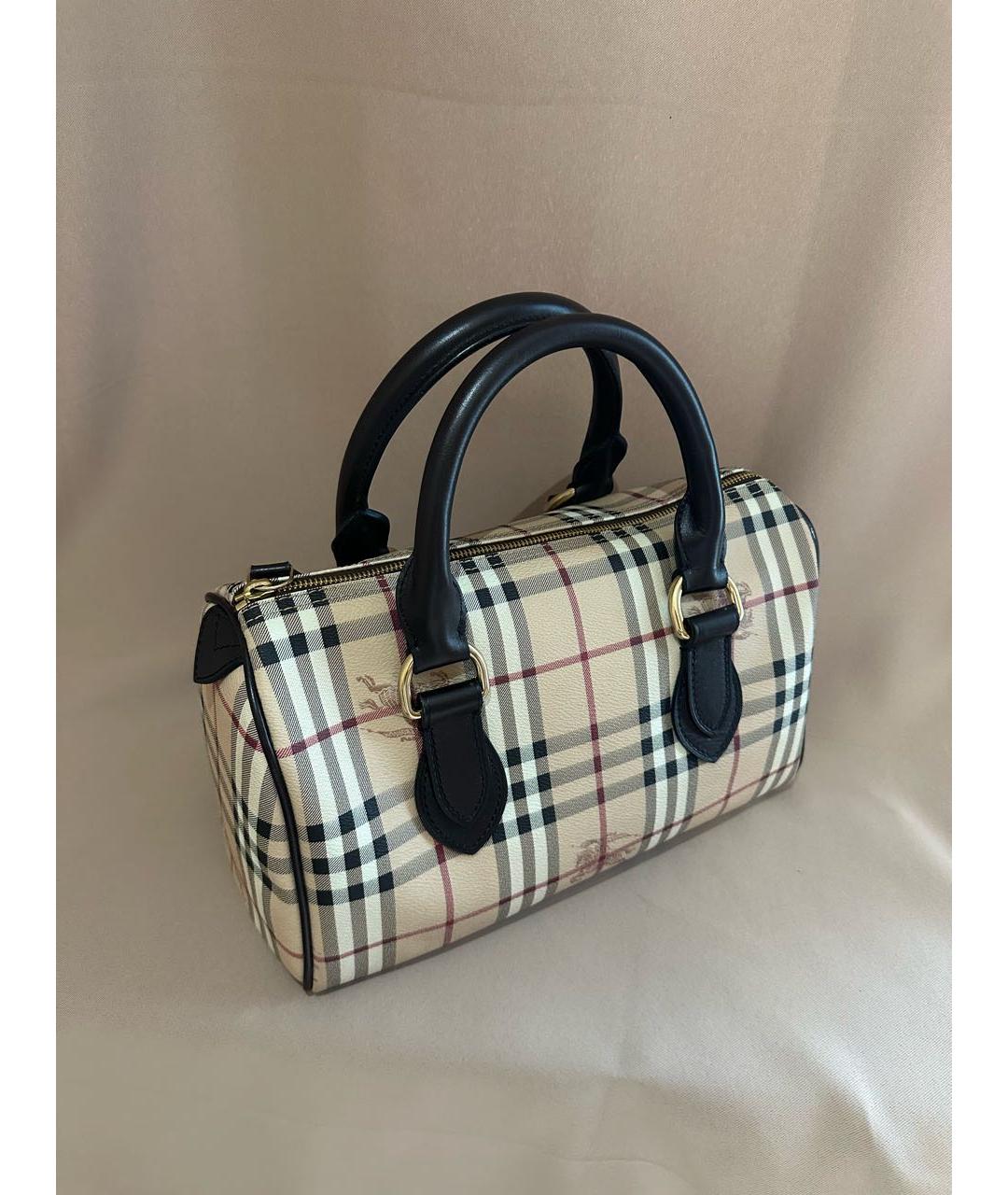 BURBERRY Бежевая сумка с короткими ручками, фото 2