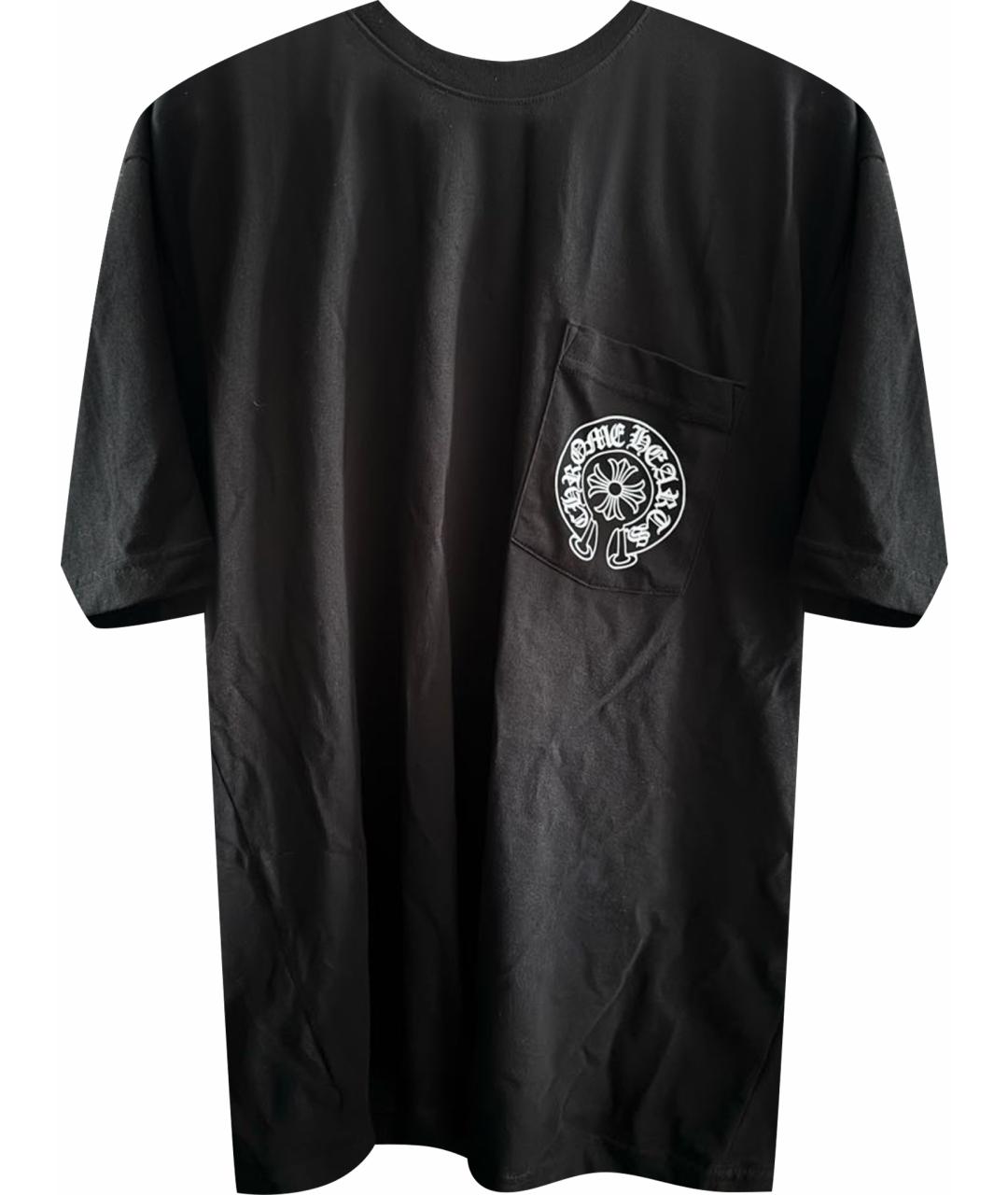 CHROME HEARTS Черная хлопковая футболка, фото 1