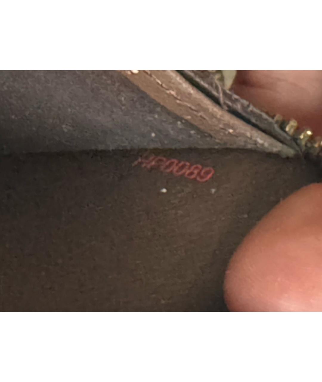 LOUIS VUITTON Коричневый кошелек, фото 5