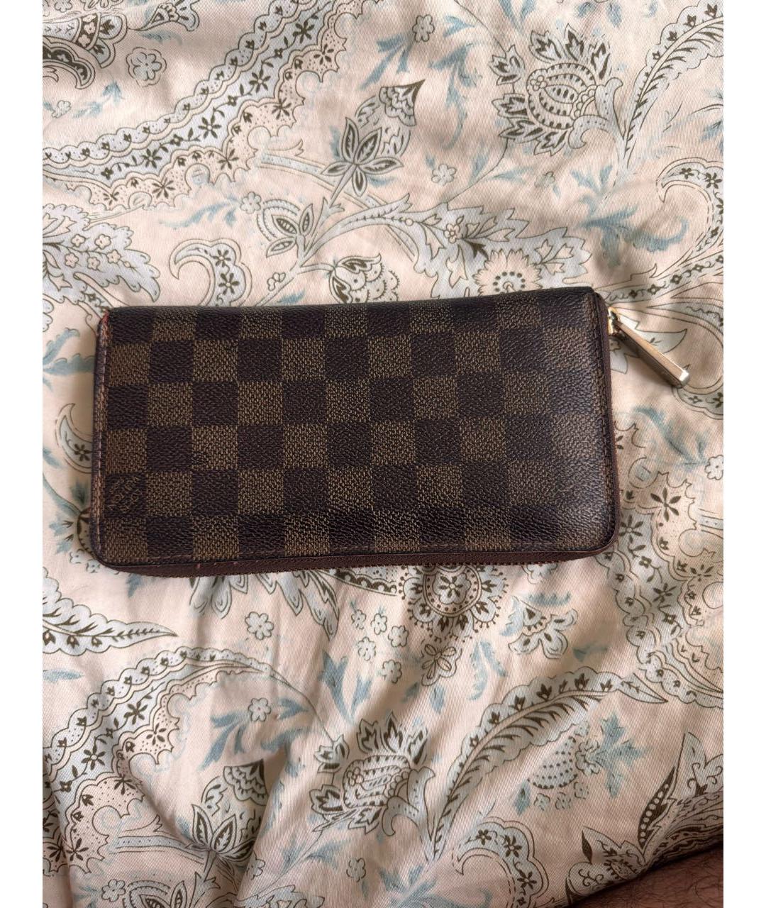 LOUIS VUITTON Коричневый кошелек, фото 8