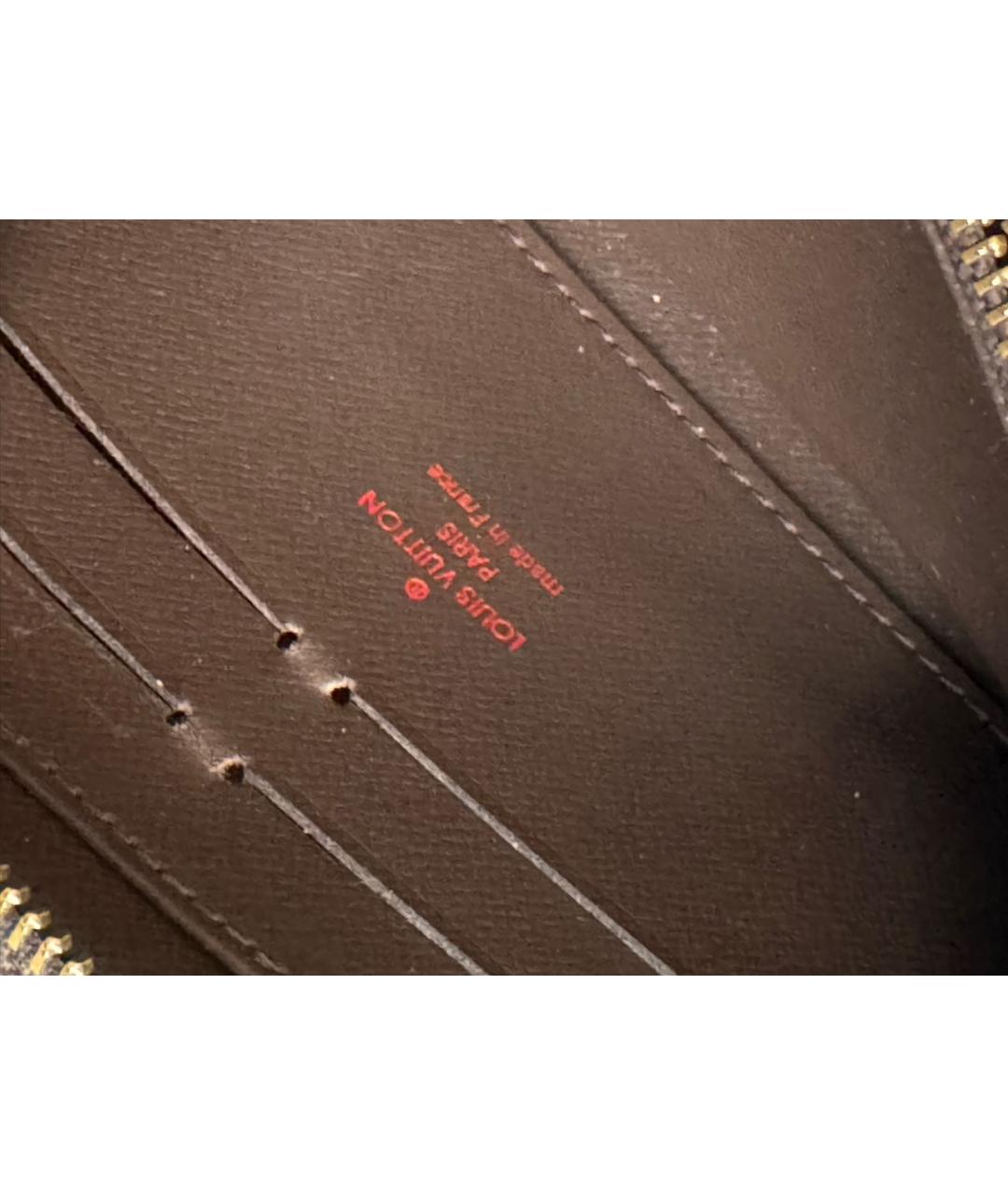 LOUIS VUITTON Коричневый кошелек, фото 4
