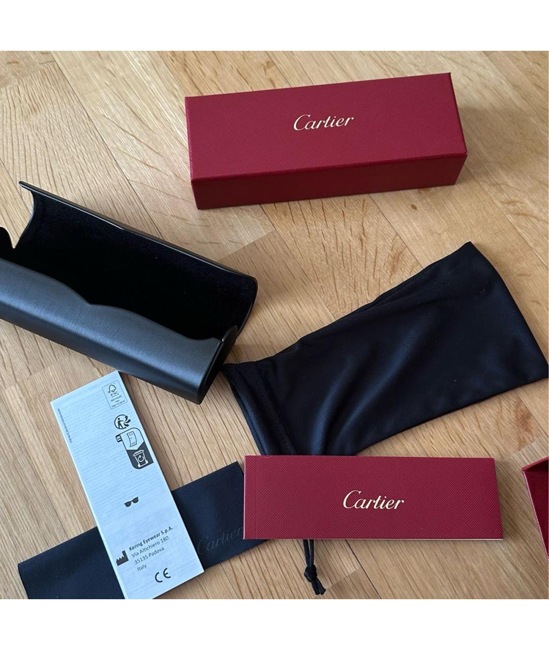CARTIER Металлические солнцезащитные очки, фото 4