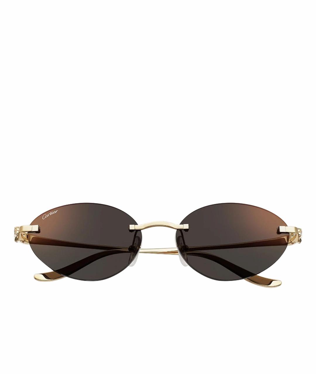 CARTIER Металлические солнцезащитные очки, фото 1