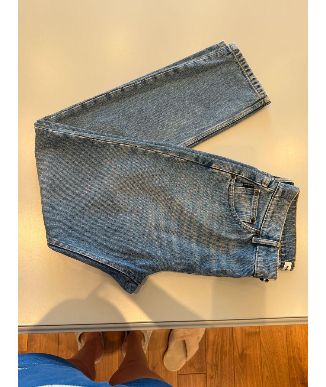 BALENCIAGA Голубые хлопковые джинсы слим, фото 6