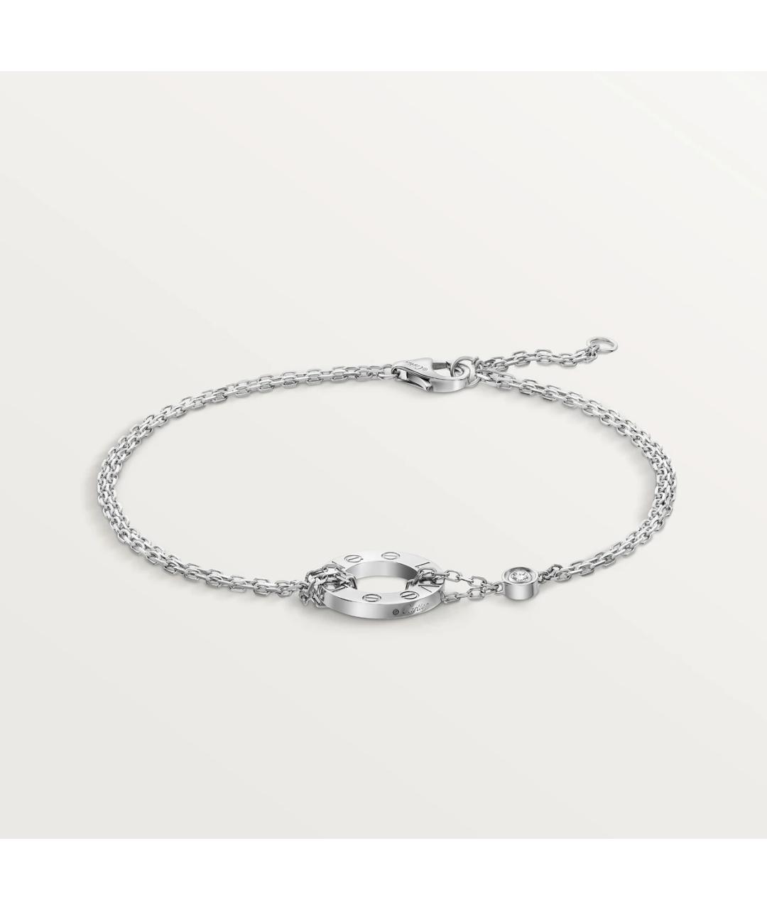 CARTIER Серебрянный браслет из белого золота, фото 5