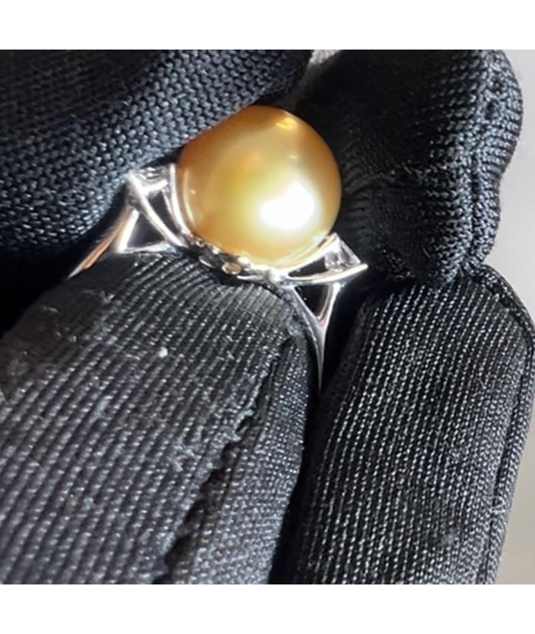 Mikimoto Желтое кольцо из белого золота, фото 3