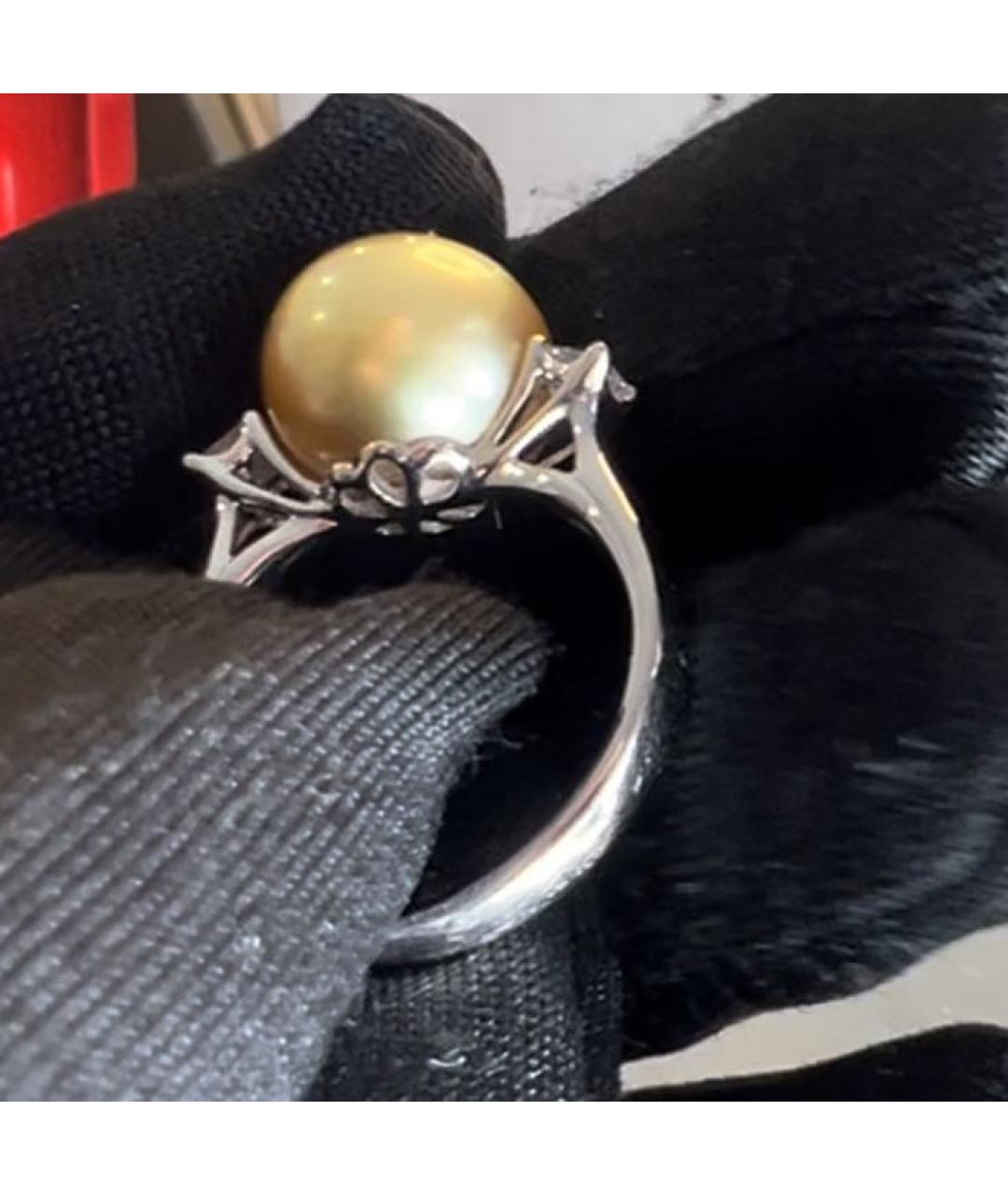 Mikimoto Желтое кольцо из белого золота, фото 2