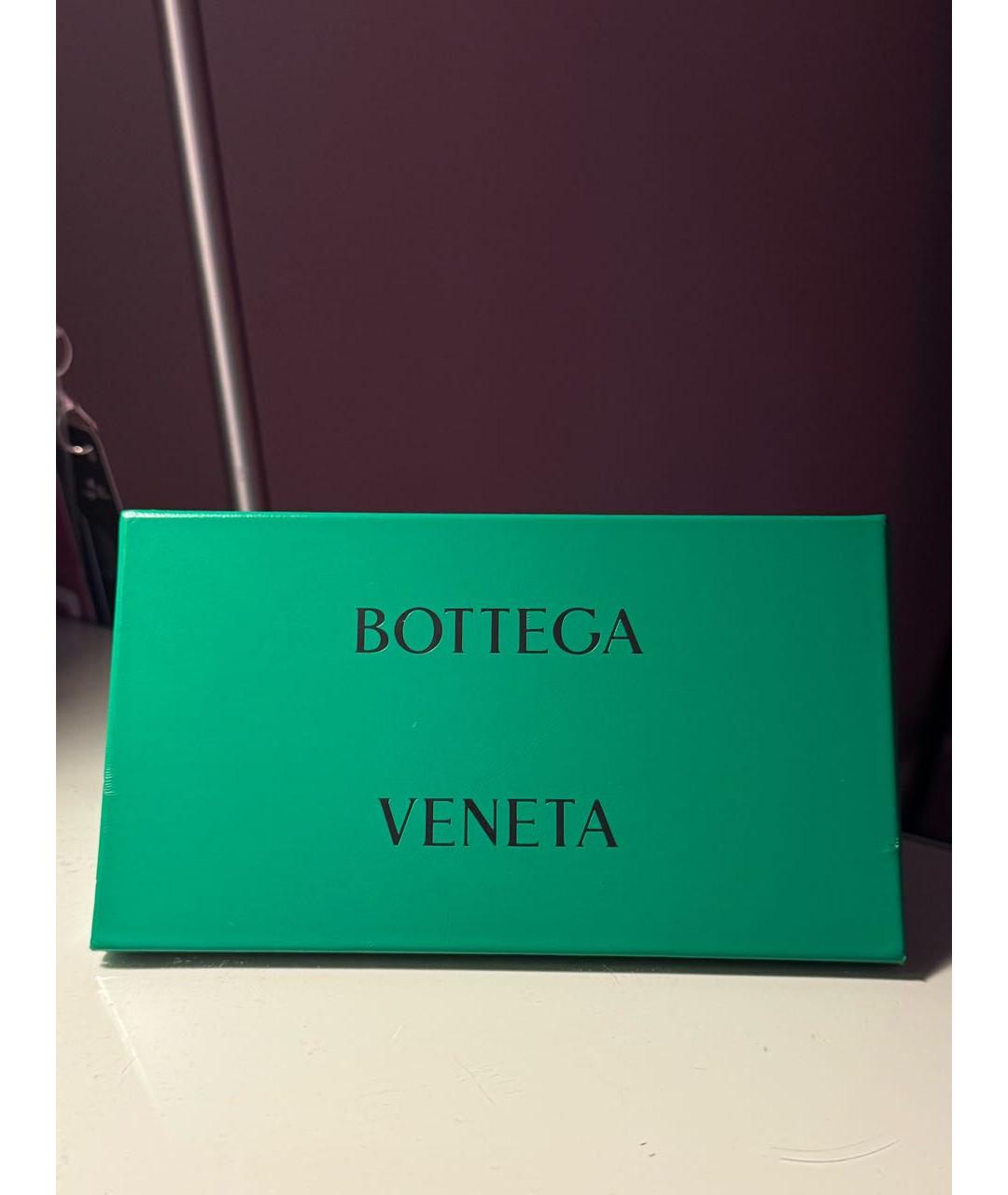 BOTTEGA VENETA Коричневые пластиковые солнцезащитные очки, фото 4