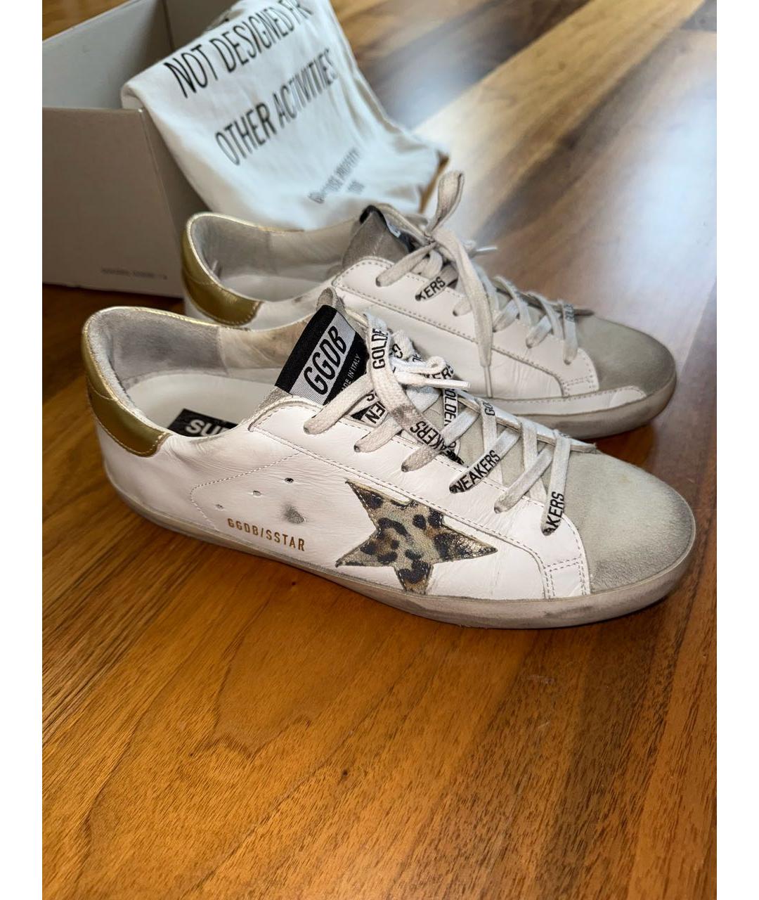 GOLDEN GOOSE DELUXE BRAND Белые кожаные кеды, фото 5