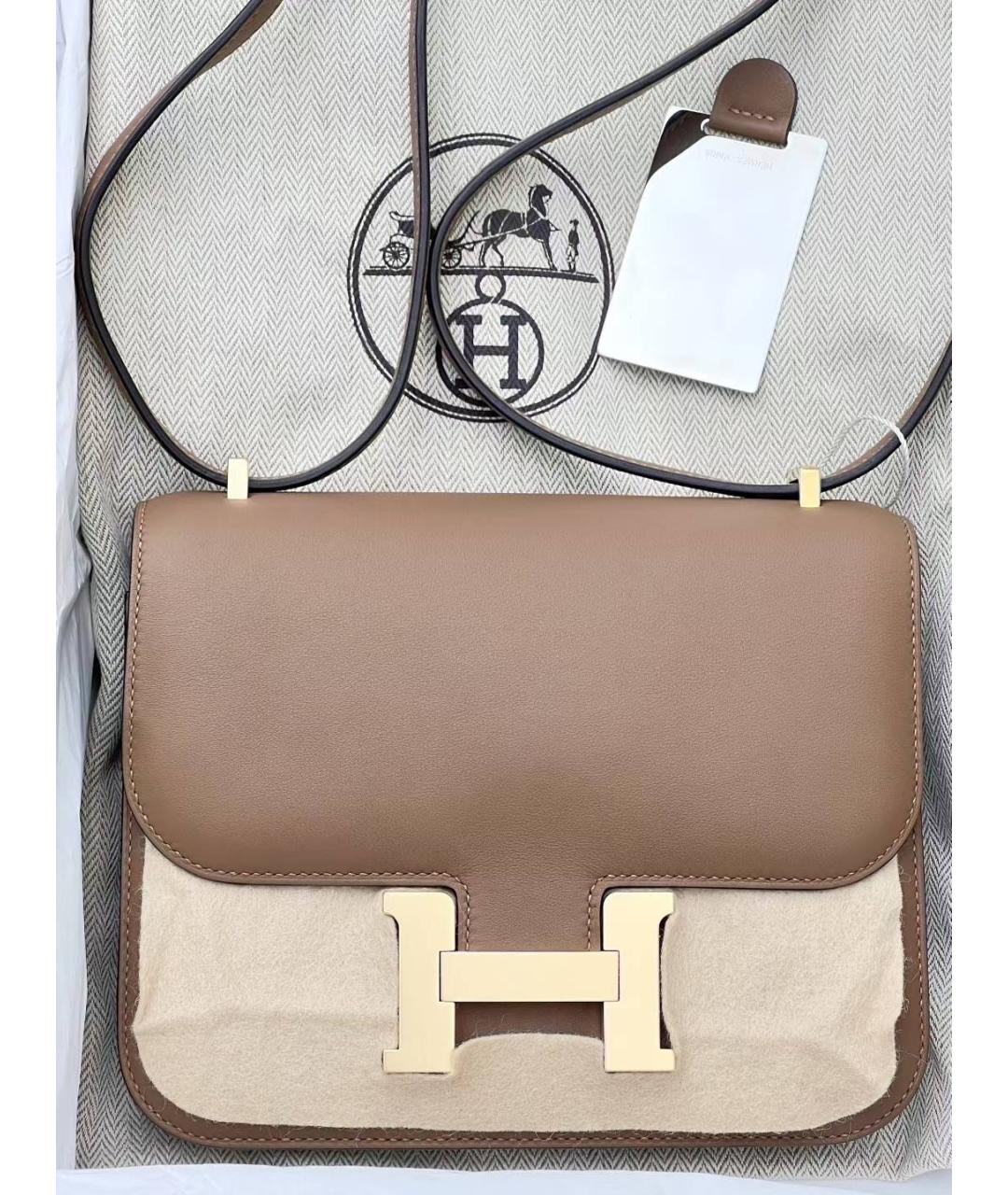HERMES Кожаная сумка через плечо, фото 4