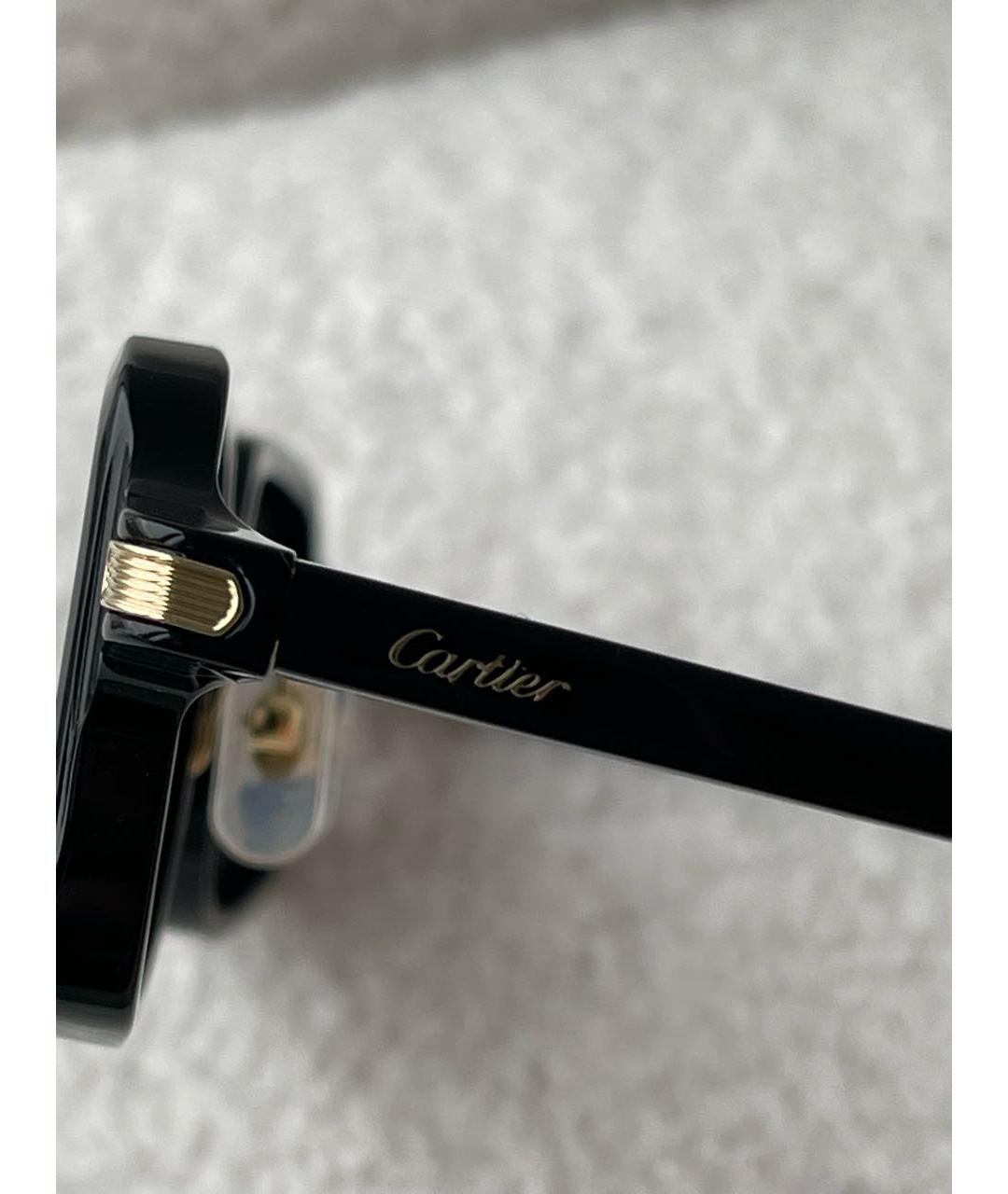 CARTIER Черные пластиковые солнцезащитные очки, фото 8
