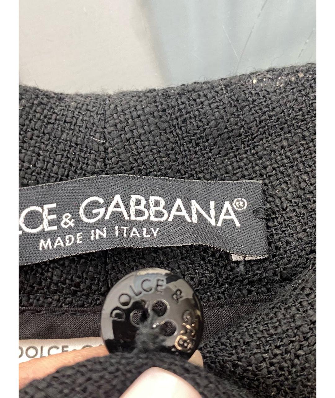 DOLCE&GABBANA Черные вискозные брюки узкие, фото 7