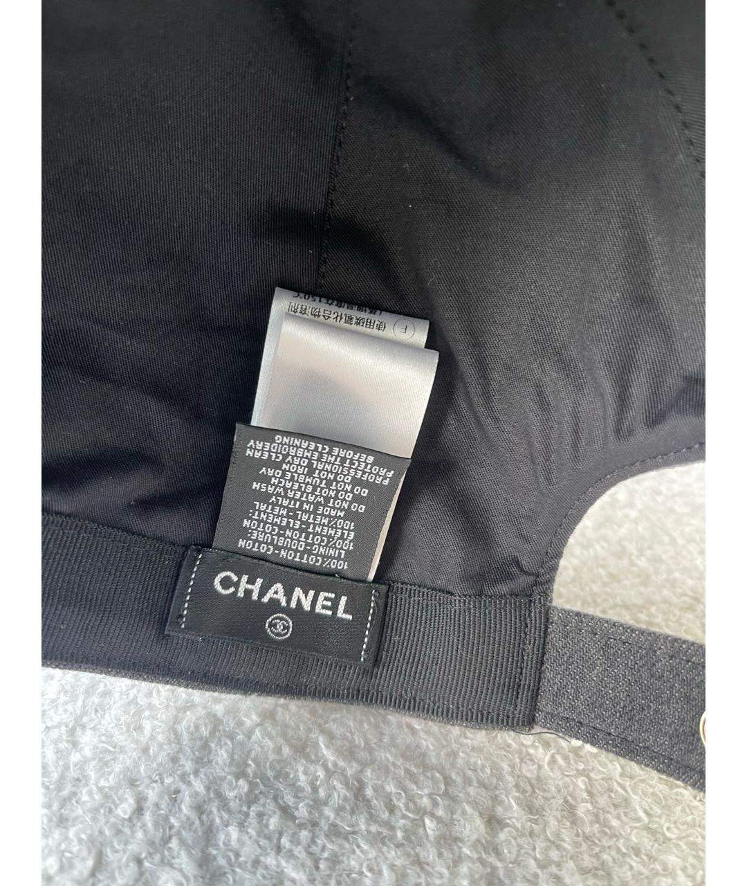 CHANEL Серая хлопковая кепка, фото 5