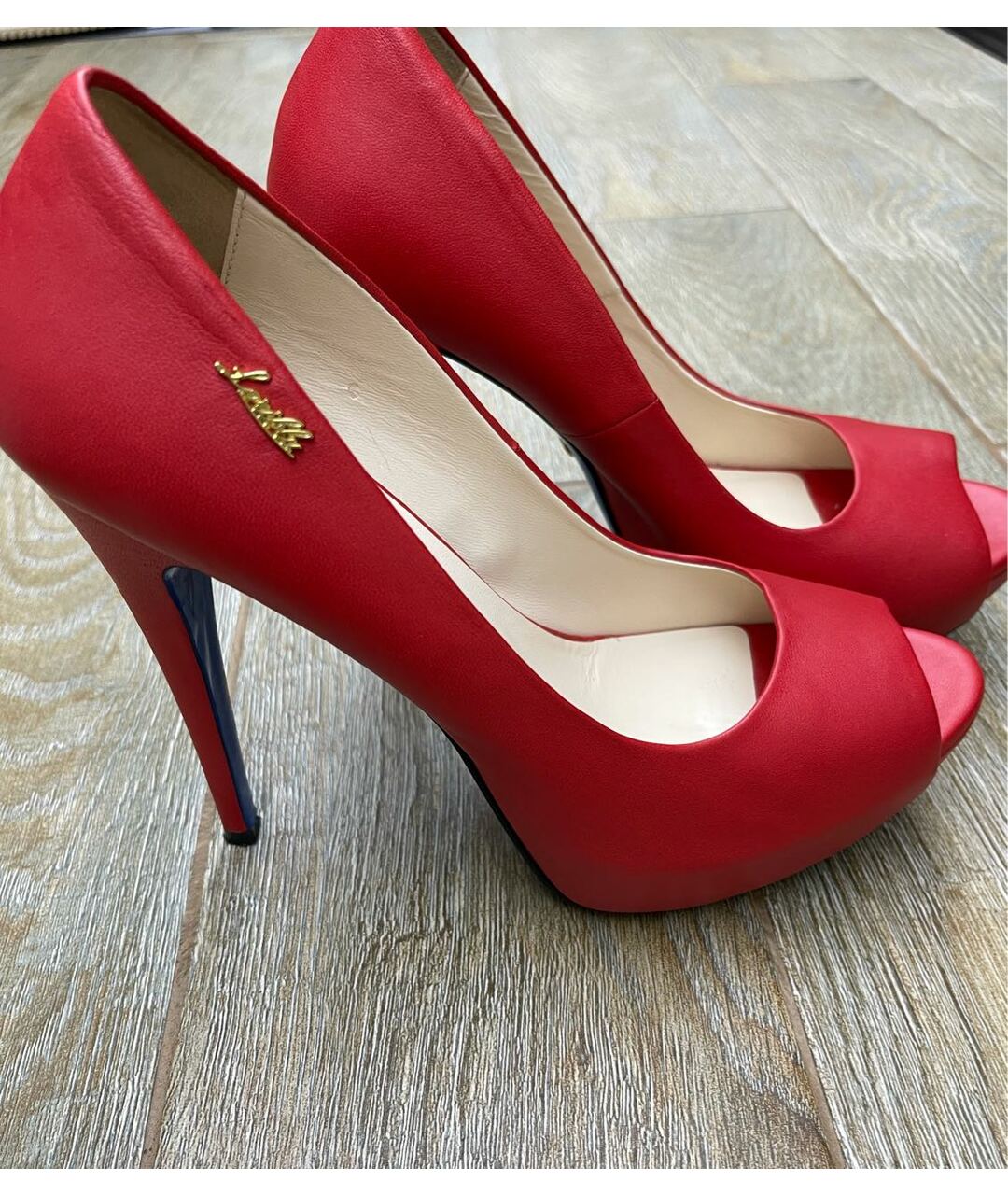LORIBLU Красные кожаные туфли, фото 9