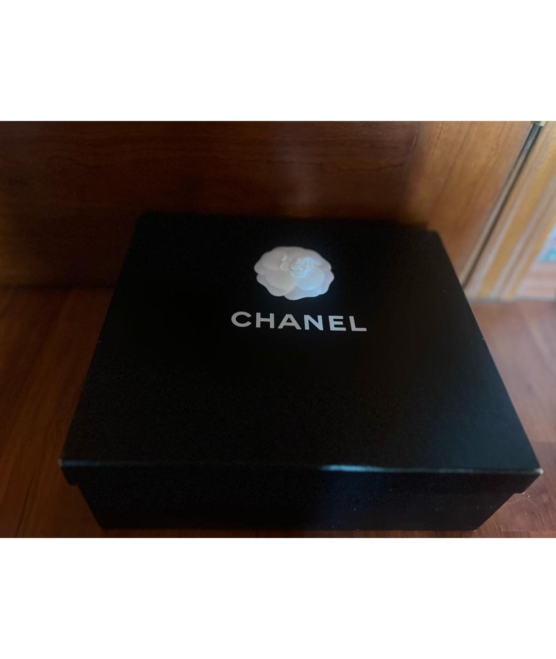 CHANEL Бежевые текстильные сабо, фото 8