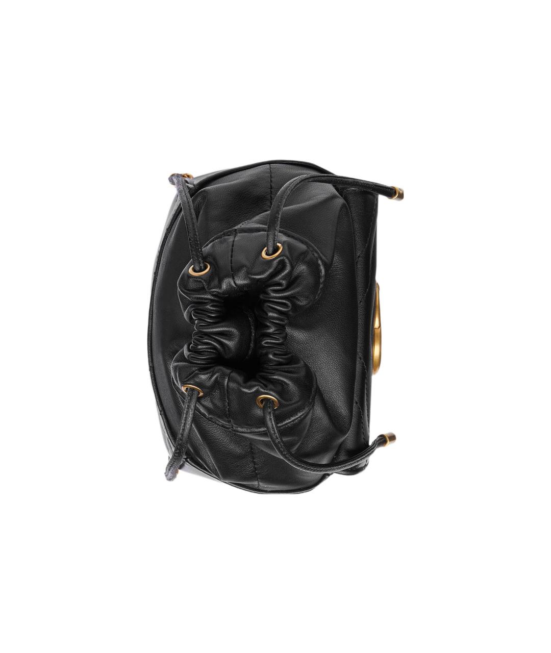 GUCCI Черная кожаная сумка через плечо, фото 4