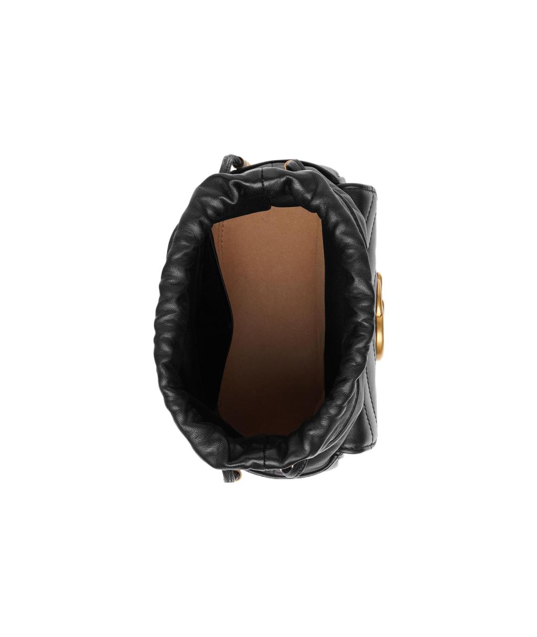 GUCCI Черная кожаная сумка через плечо, фото 6