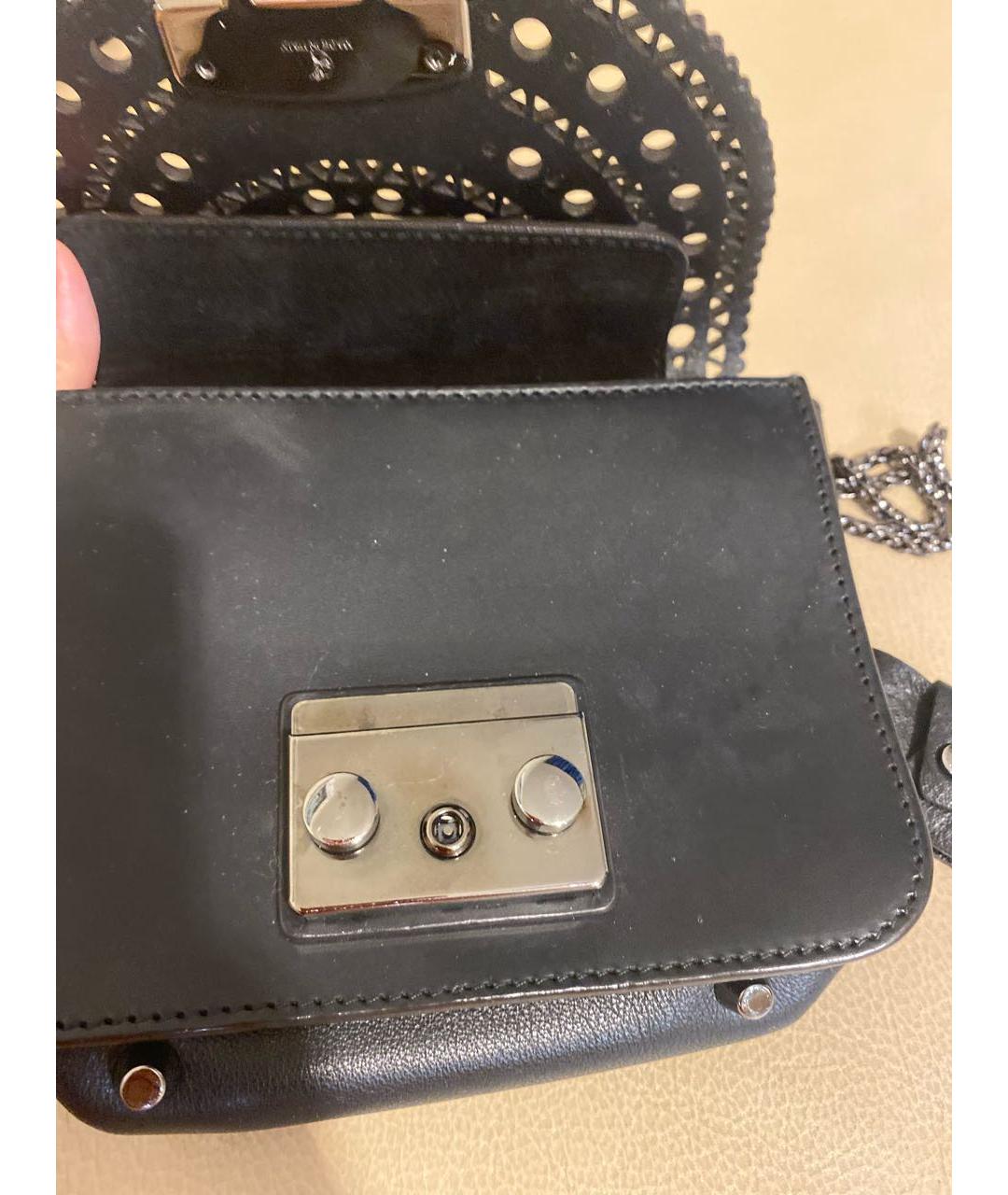 FURLA Темно-синяя кожаная сумка через плечо, фото 5