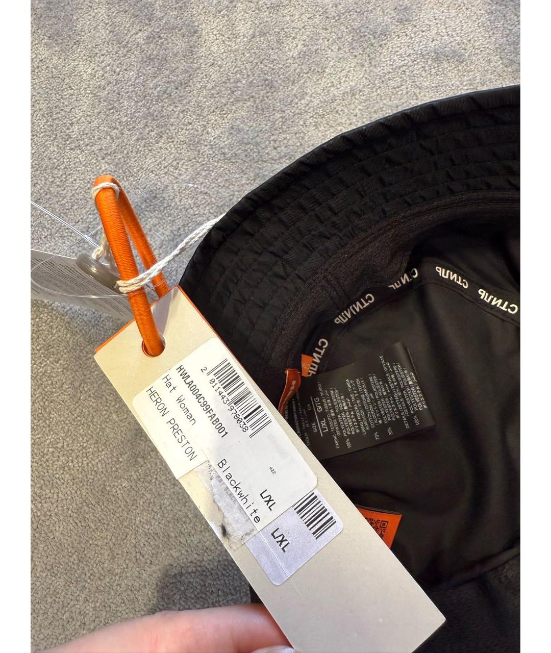 HERON PRESTON Черная шляпа, фото 4