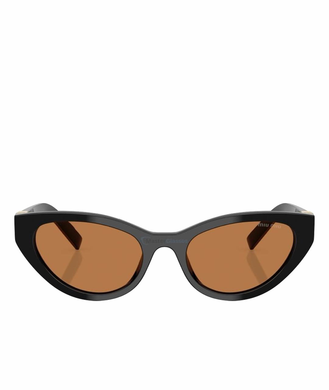 MIU MIU Черные солнцезащитные очки, фото 1
