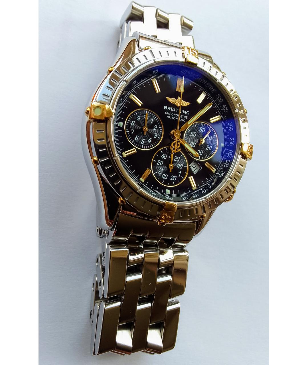 BREITLING Золотые часы из золота и стали, фото 2