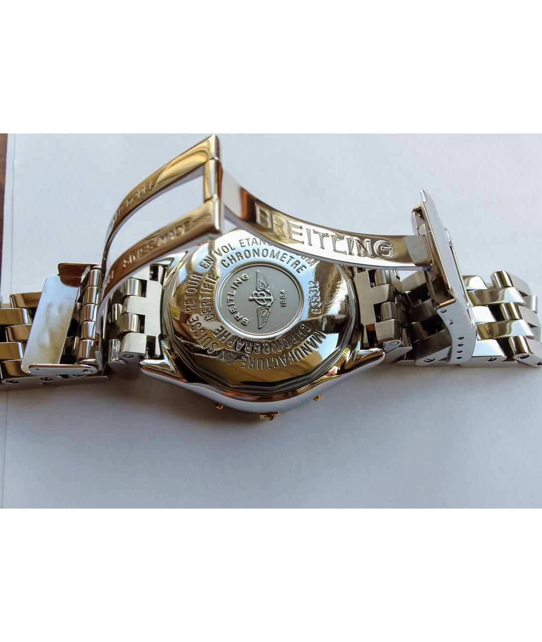 BREITLING Золотые часы из золота и стали, фото 3