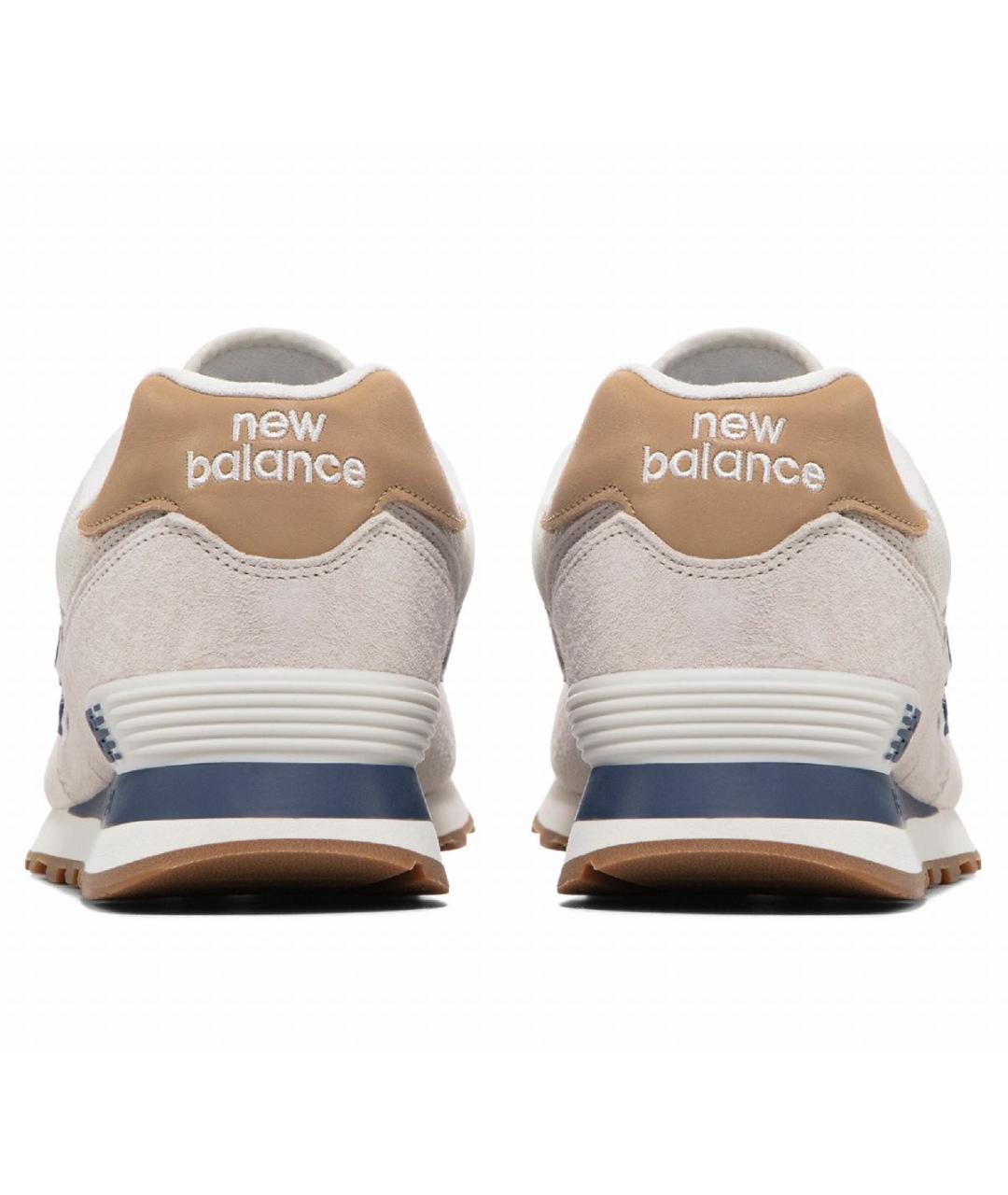 NEW BALANCE Бежевые замшевые низкие кроссовки / кеды, фото 5