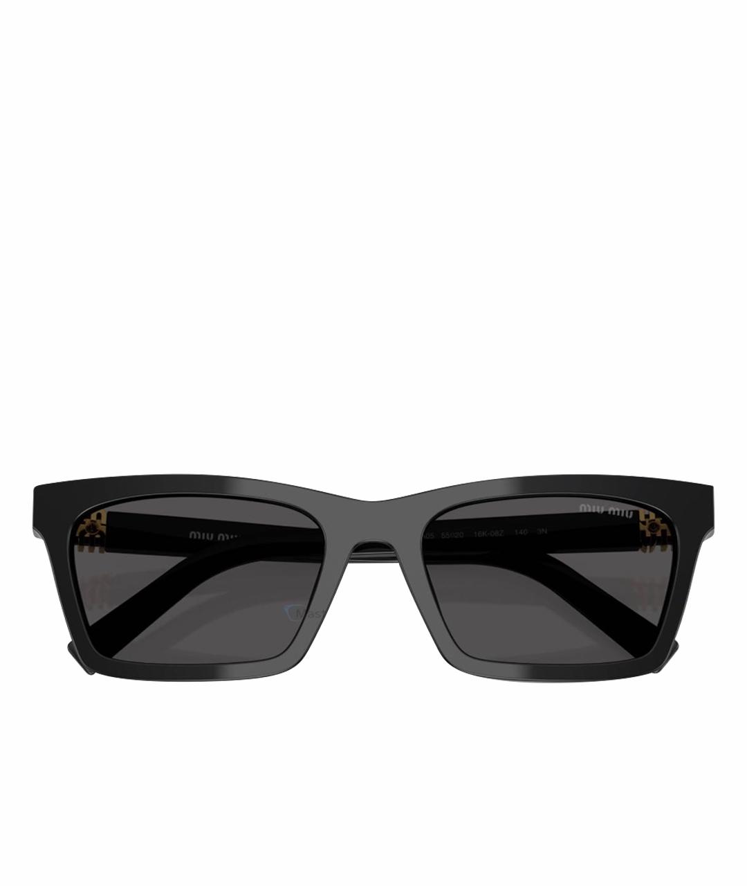 MIU MIU Черные солнцезащитные очки, фото 1