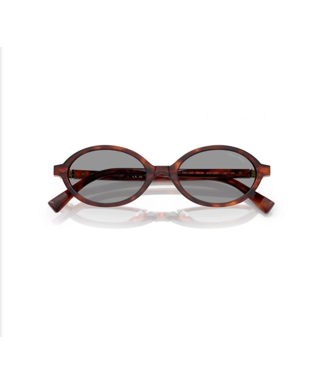 MIU MIU Коричневые солнцезащитные очки, фото 2