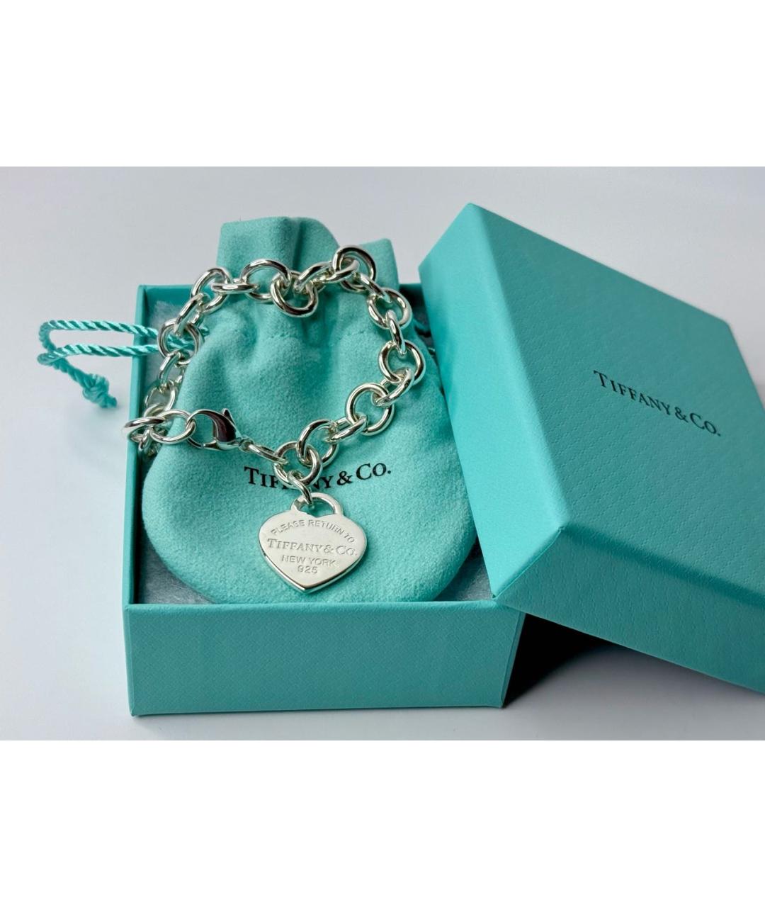 TIFFANY&CO Серебрянный серебряный браслет, фото 5