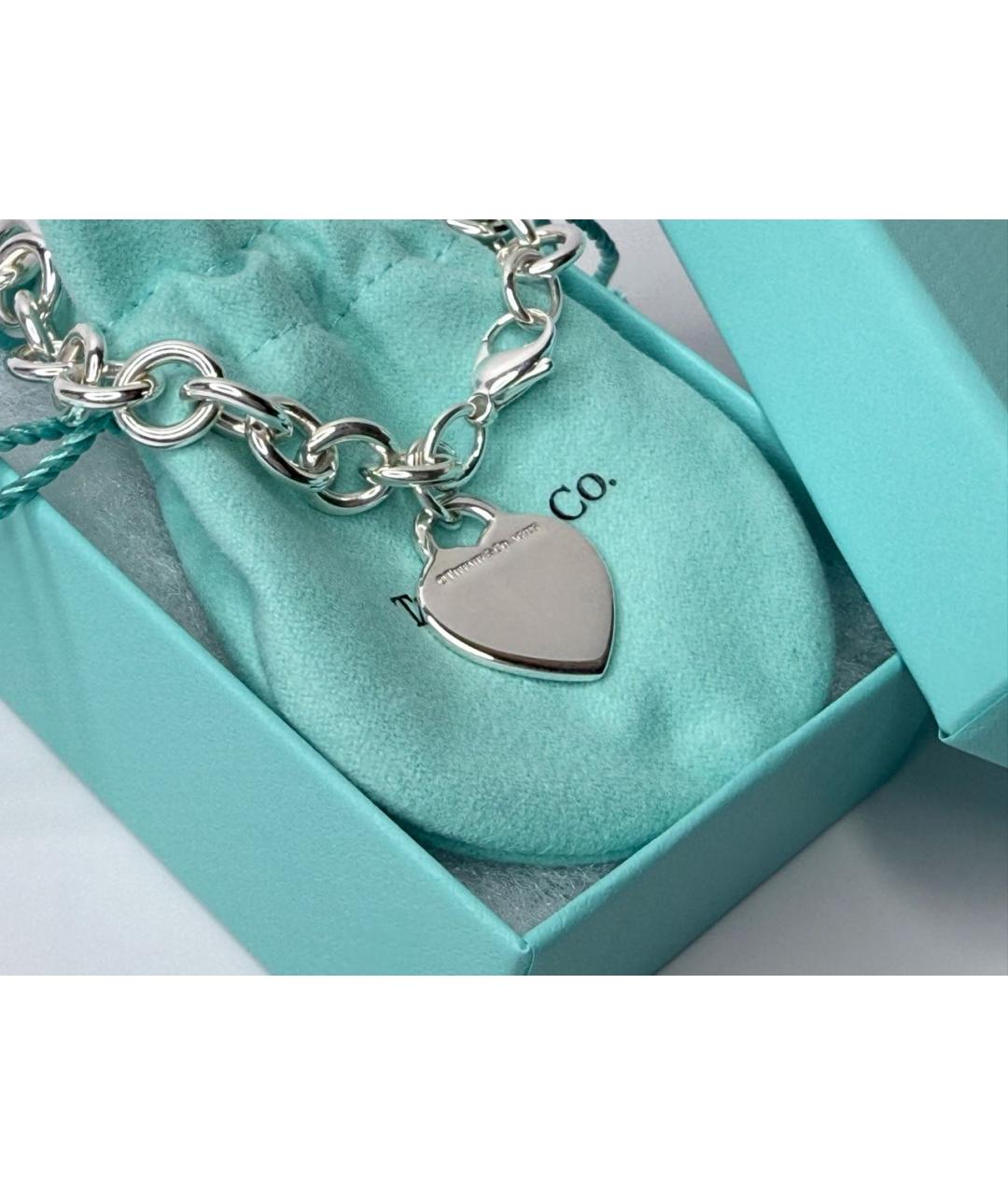 TIFFANY&CO Серебрянный серебряный браслет, фото 7