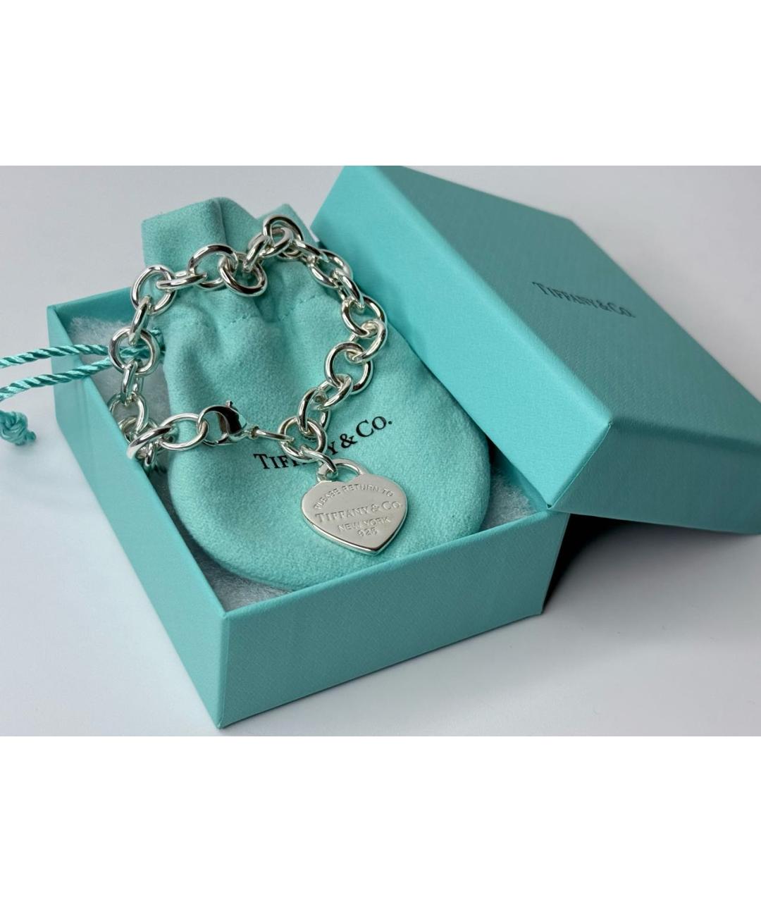 TIFFANY&CO Серебрянный серебряный браслет, фото 6
