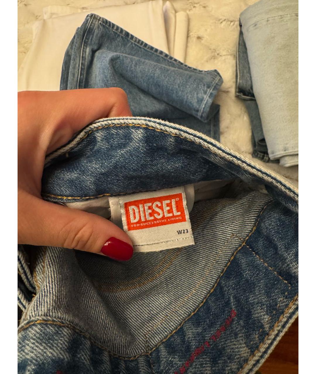 DIESEL Синие прямые джинсы, фото 4