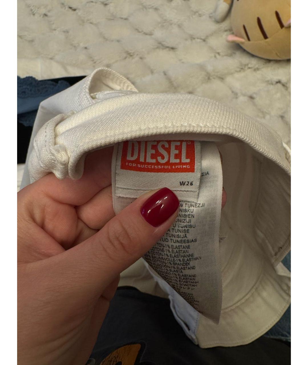 DIESEL Белые прямые джинсы, фото 4
