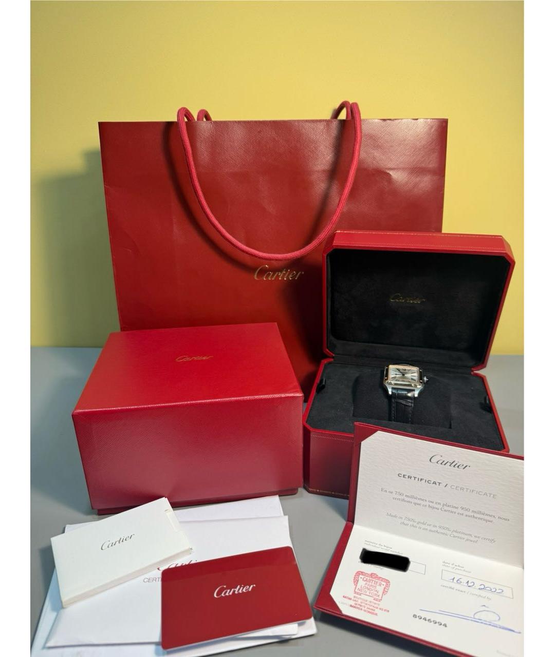 CARTIER Золотые часы из розового золота, фото 8
