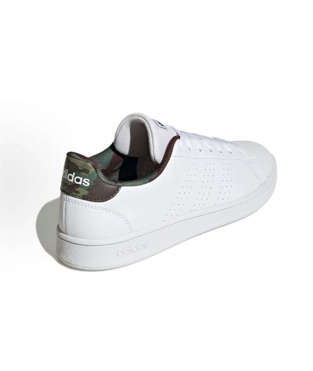 ADIDAS Белые кожаные кроссовки, фото 4