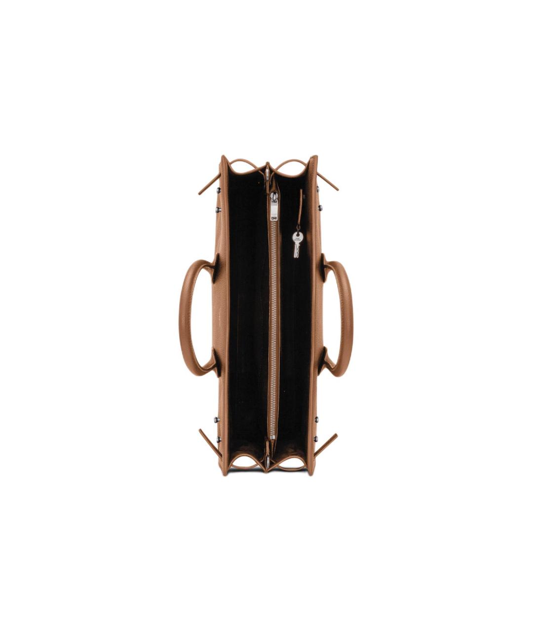 SAINT LAURENT Коричневая барсетка, фото 5